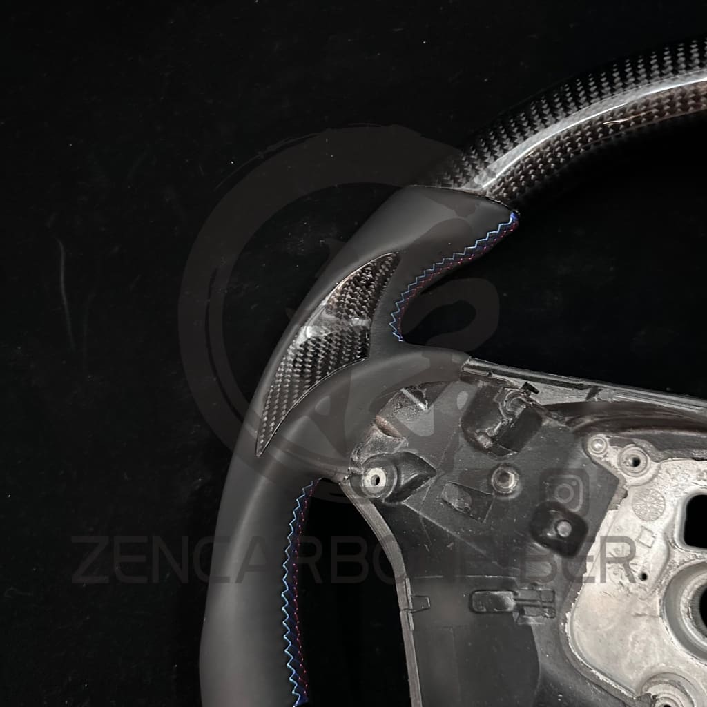 IN STOCK- 2006-2011 BMW E9X/E8X Sport Carbon Fiber Steering Wheel (no paddles shifters) steering wheel