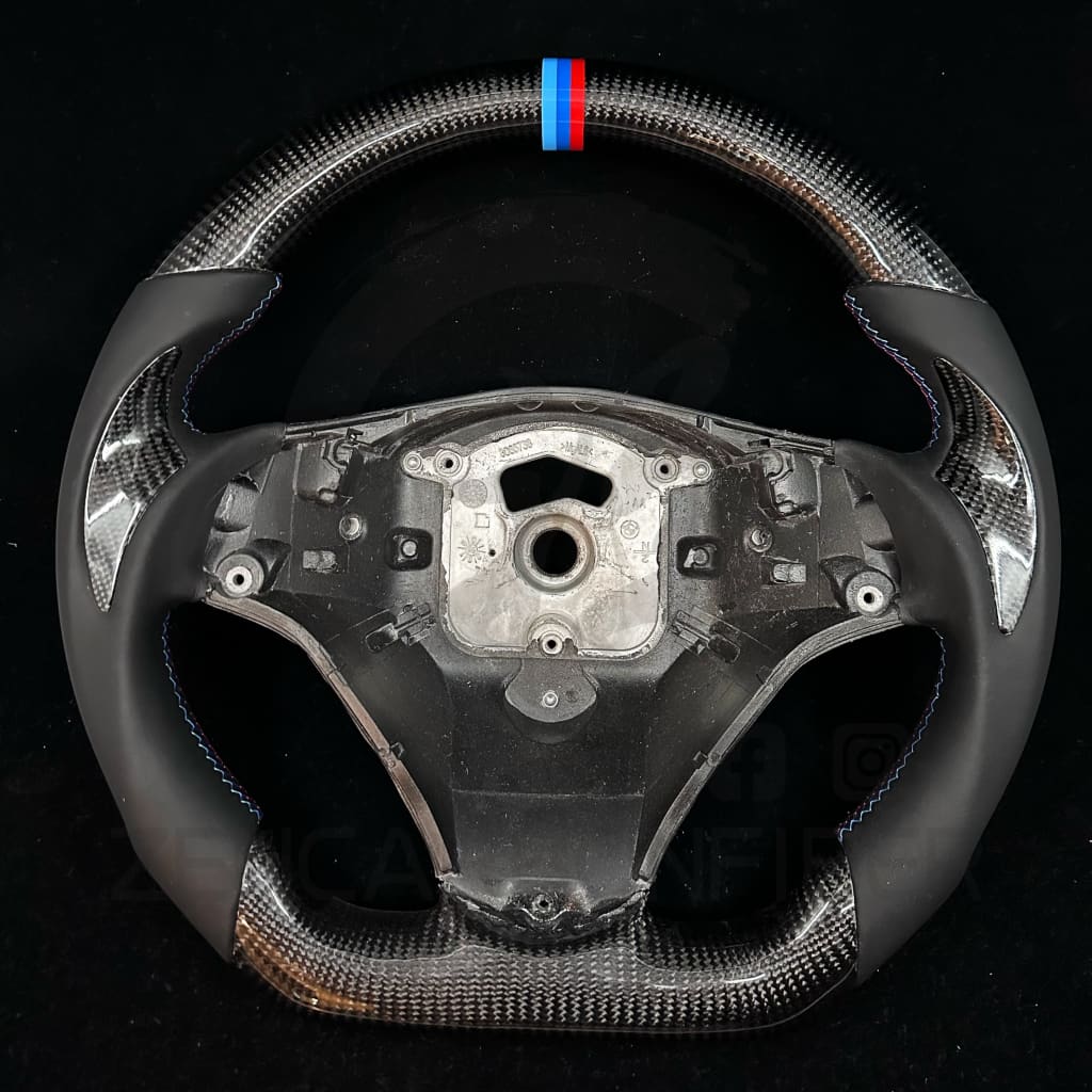 IN STOCK- 2006-2011 BMW E9X/E8X Sport Carbon Fiber Steering Wheel (no paddles shifters) steering wheel