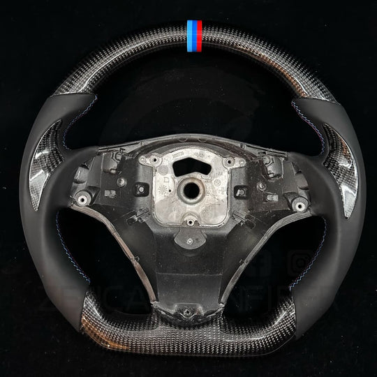 IN STOCK- 2006-2011 BMW E9X/E8X Sport Carbon Fiber Steering Wheel (no paddles shifters) steering wheel