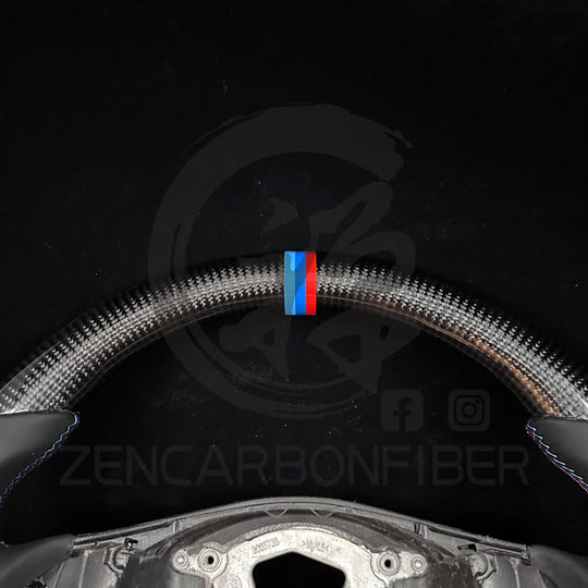 IN STOCK- 2006-2011 BMW E9X/E8X Sport Carbon Fiber Steering Wheel (no paddles shifters) steering wheel