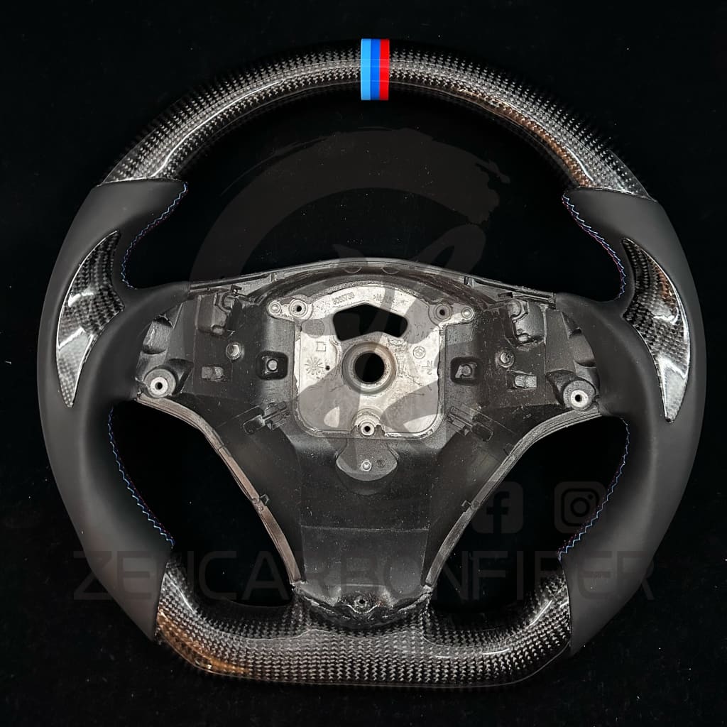IN STOCK- 2006-2011 BMW E9X/E8X Sport Carbon Fiber Steering Wheel (no paddles shifters) steering wheel