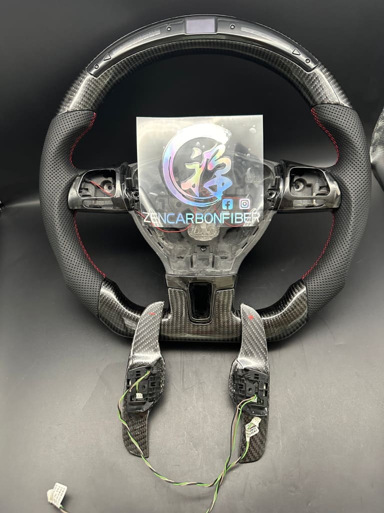 In Stock - 2010 - 2014 Volkswagen Golf/Jetta Mk6 Led Carbon Fiber Steering Wheel