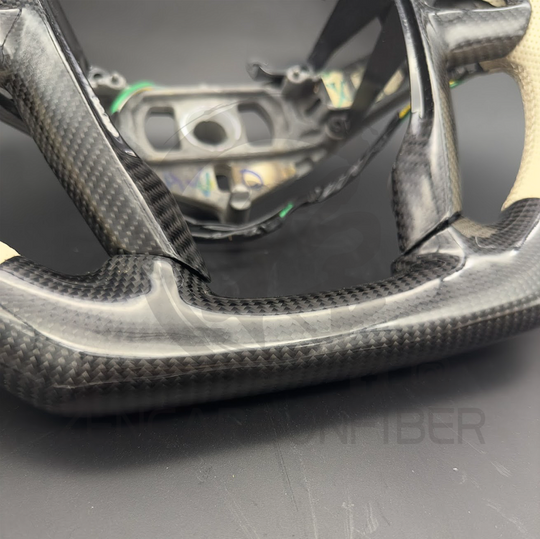 In Stock- 2011-2014 Chrysler 300 Heated Carbon Fiber Steering Wheel (No Paddles Shifters)