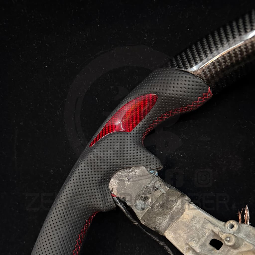 IN STOCK - 2011-2014 Dodge Charger/Challenger/Durango Heated Carbon Fiber Steering Wheel (paddle shifters/non-SRT8)