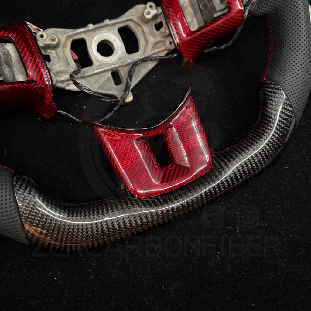 IN STOCK - 2011-2014 Dodge Charger/Challenger/Durango Heated Carbon Fiber Steering Wheel (paddle shifters/non-SRT8)