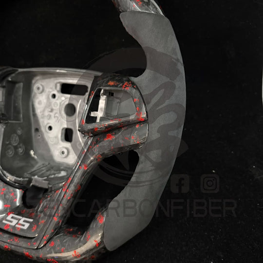 IN STOCK - 2012-2015 Chevrolet Camaro Carbon Fiber Steering Wheel(NO paddle shifters) - Steering Wheels