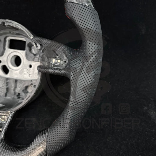 IN STOCK - 2012-2016 Audi B8.5/8V A3/A4/A5 Carbon Fiber Steering Wheel(NO Paddle Shifters) - Steering Wheels