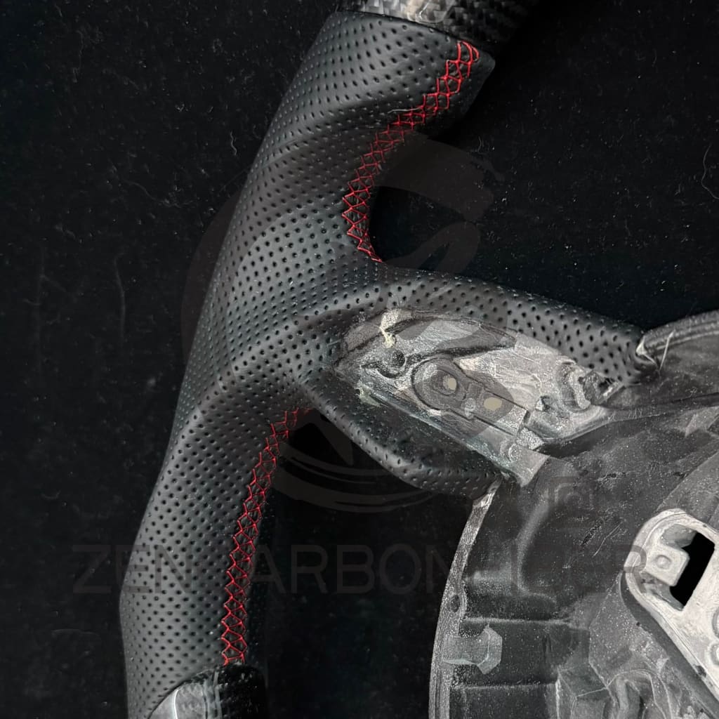 IN STOCK - 2012-2016 Audi B8.5/8V A3/A4/A5 Carbon Fiber Steering Wheel(NO Paddle Shifters) - Steering Wheels