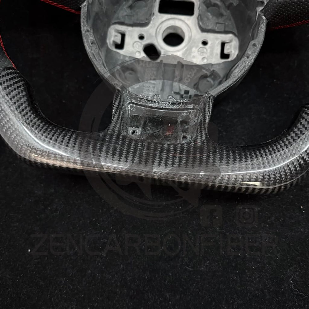 IN STOCK - 2012-2016 Audi B8.5/8V A3/A4/A5 Carbon Fiber Steering Wheel(NO Paddle Shifters) - Steering Wheels