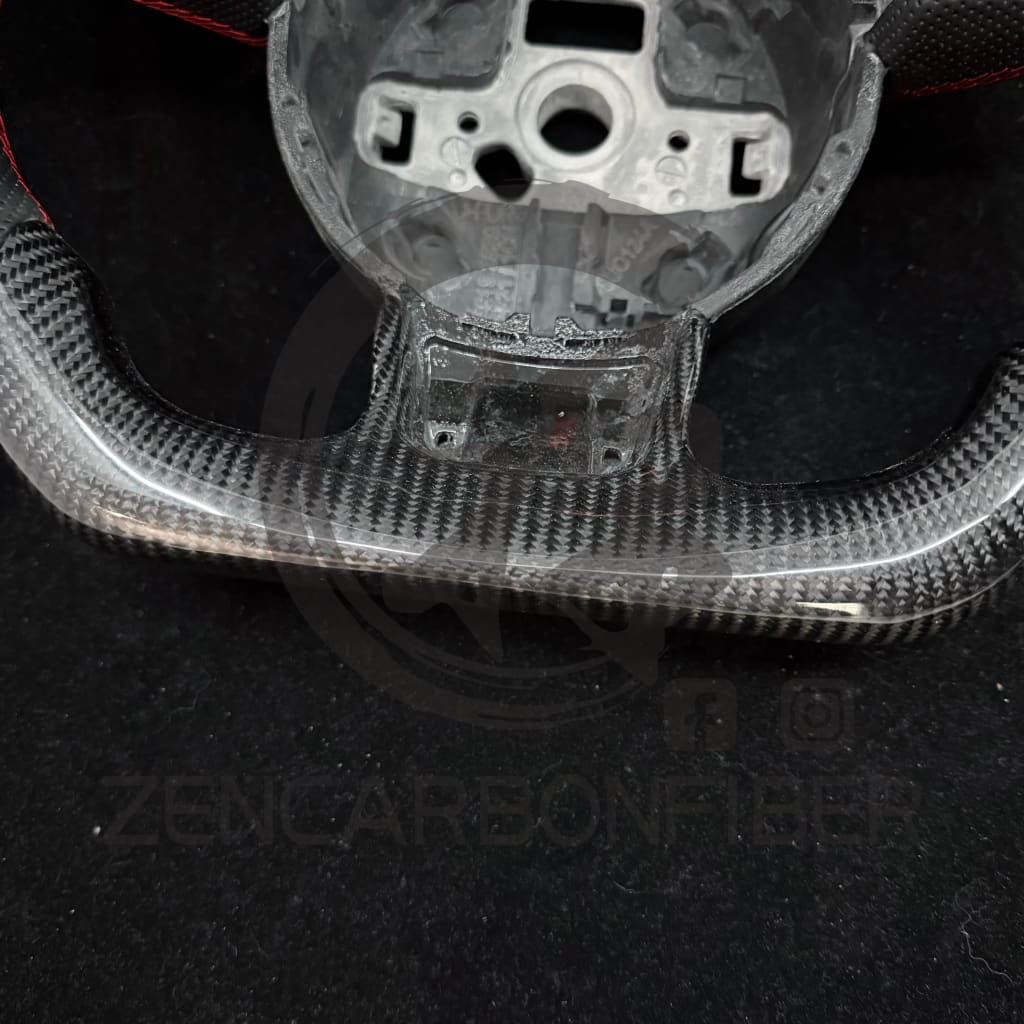 IN STOCK - 2012-2016 Audi B8.5/8V A3/A4/A5 Carbon Fiber Steering Wheel(NO Paddle Shifters) - Steering Wheels