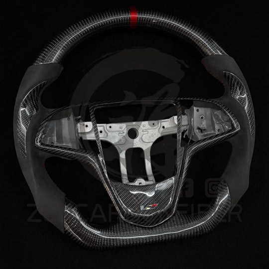 IN STOCK - 2013-2019 Cadillac ATS/CTS Carbon Fiber Steering Wheel(NO Paddle Shifters) - Steering Wheels