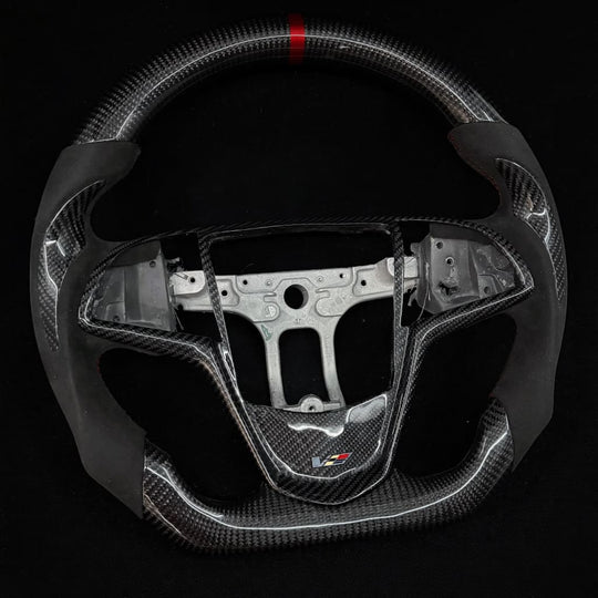 IN STOCK - 2013-2019 Cadillac ATS/CTS Carbon Fiber Steering Wheel(NO Paddle Shifters) - Steering Wheels