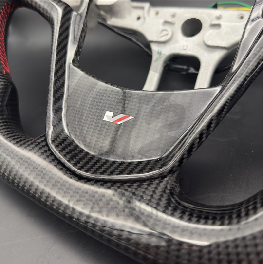 In Stock- 2013 + Cadillac Ats/Cts Heated Carbon Fiber Steering Wheel (No Paddle Shifters)