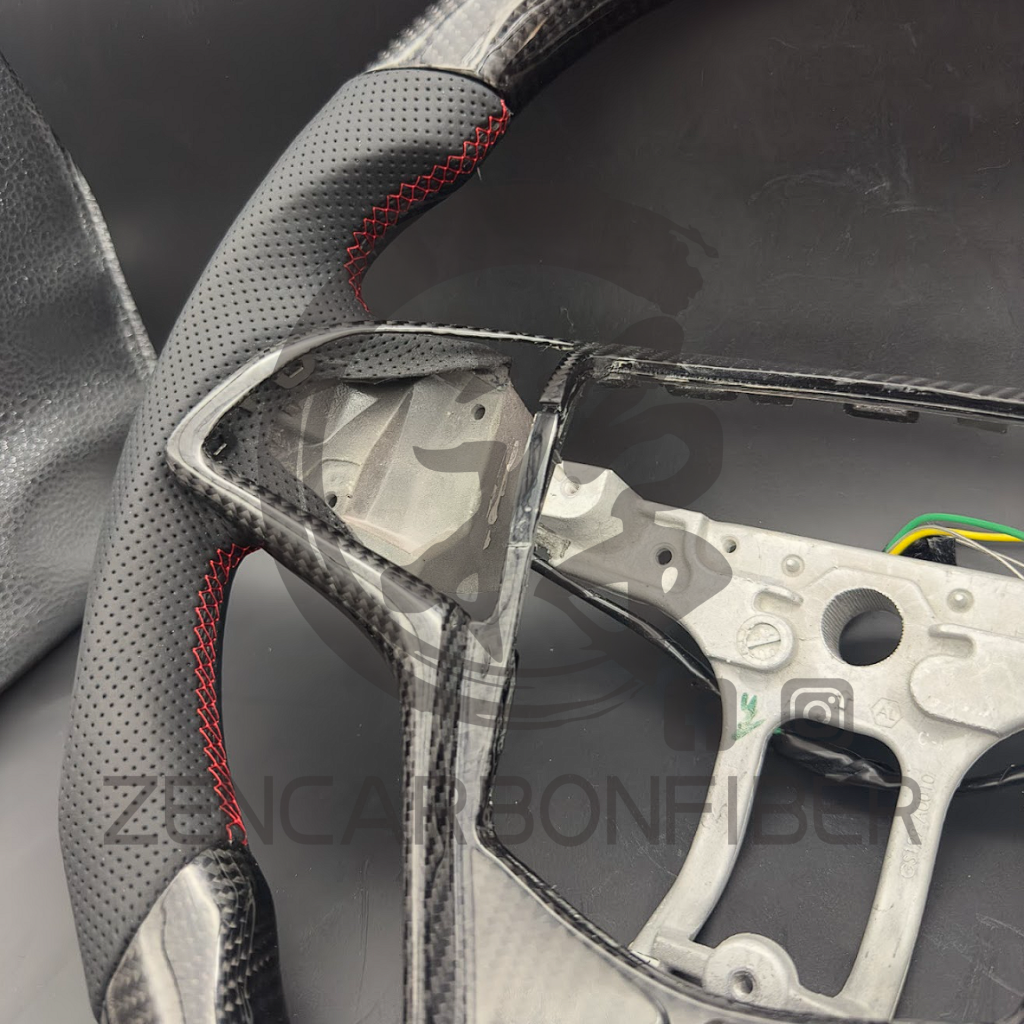 In Stock- 2013 + Cadillac Ats/Cts Heated Carbon Fiber Steering Wheel (No Paddle Shifters)