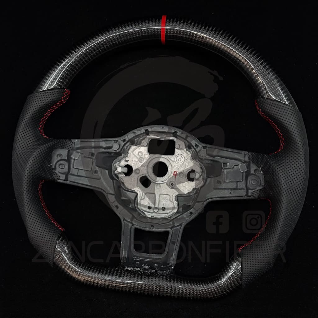 IN STOCK - 2015-2021 Volkswagen/VW Golf MK7 GTI/R/Jetta GLI DSG Carbon Fiber Steering Wheel Steering Wheels