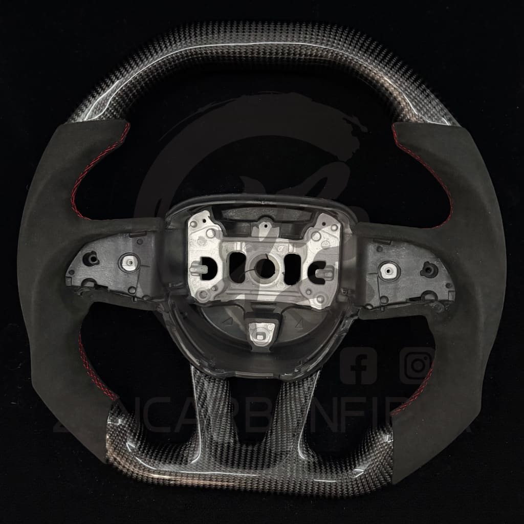IN STOCK - 2015-2023 Dodge Charger/Challenger/Durango/WK2 Jeep SRT/Trackhawk Carbon Fiber Steering Wheel Steering Wheels