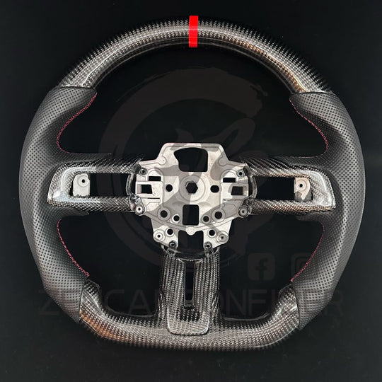 In Stock- 2015 + S550 Ford Mustang Carbon Fiber Steering Wheel Steering Wheel