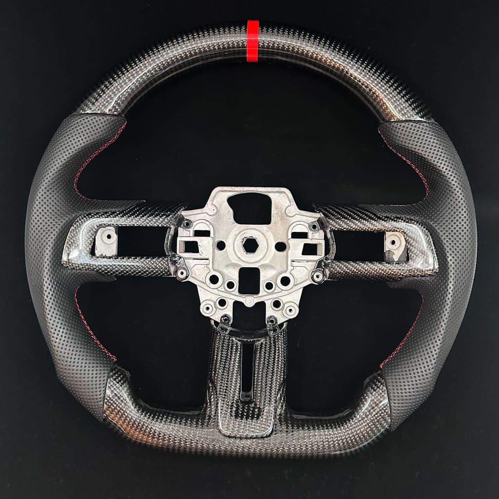 In Stock- 2015 + S550 Ford Mustang Carbon Fiber Steering Wheel Steering Wheel
