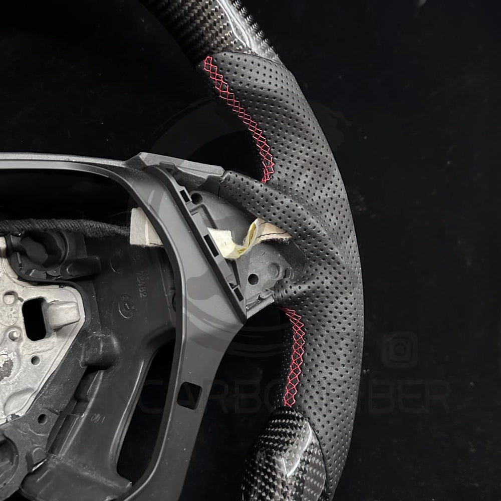 IN STOCK - 2016+ 6th Gen Chevrolet Camaro Carbon Fiber Steering Wheel