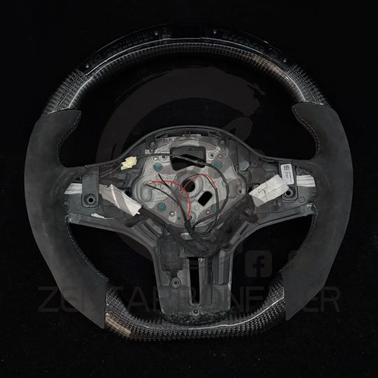 IN STOCK - 2018-2023 BMW F9X M5/M8/G30 5-series M-Sport LED Heated Carbon Fiber Steering Wheel - Steering Wheels