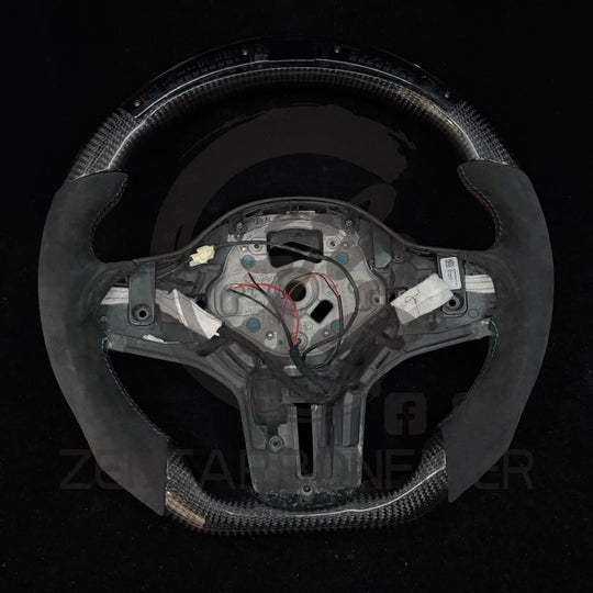IN STOCK - 2018-2023 BMW F9X M5/M8/G30/G14/G15/G16 5/8-series M-Sport LED Heated Carbon Fiber Steering Wheel - Steering