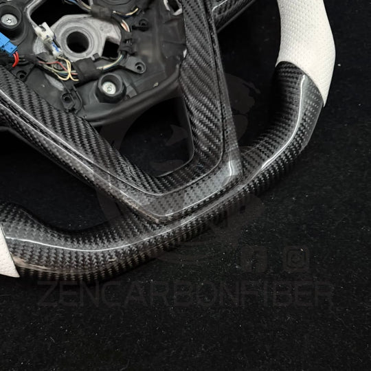 IN STOCK - 2019-2024 BMW G2X 3/4-series Non-M-Sport Carbon Fiber Steering Wheel - Steering Wheels