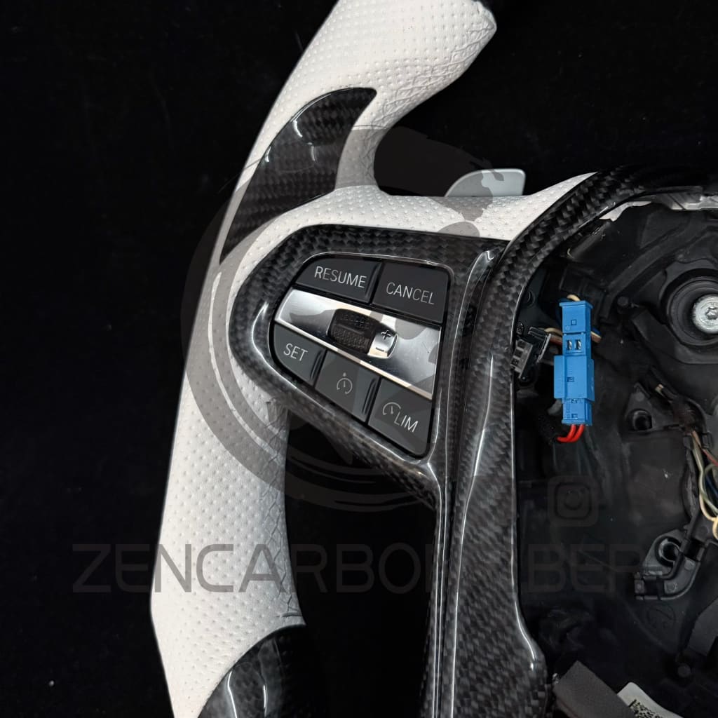 IN STOCK - 2019-2024 BMW G2X 3/4-series Non-M-Sport Carbon Fiber Steering Wheel - Steering Wheels