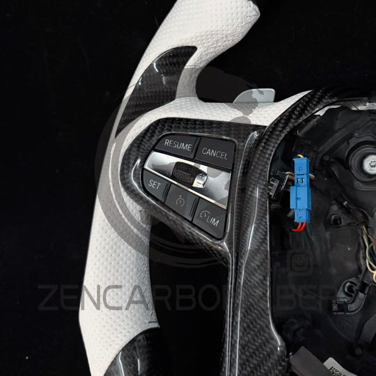IN STOCK - 2019-2024 BMW G2X 3/4-series Non-M-Sport Carbon Fiber Steering Wheel - Steering Wheels
