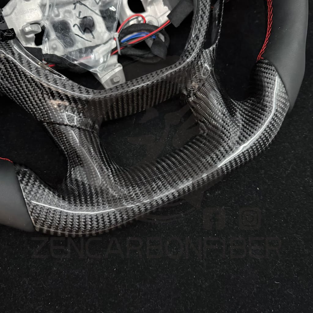 IN STOCK - 2019-2025 Dodge RAM 1500 Heated Carbon Fiber Steering Wheel - Steering Wheels