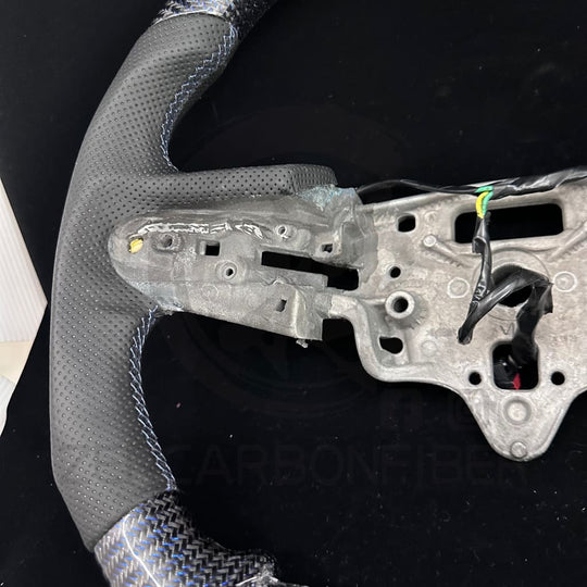 In Stock - 2019 + Chevrolet Silverado Heated Carbon Fiber Steering Wheel(No Paddle Shifter)