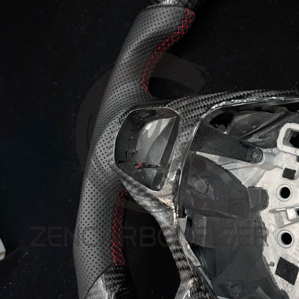 IN STOCK - 2020+ Ford Explorer Carbon Fiber Steering Wheel - Steering Wheels