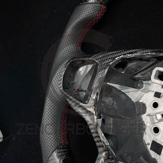 IN STOCK - 2020+ Ford Explorer Carbon Fiber Steering Wheel - Steering Wheels