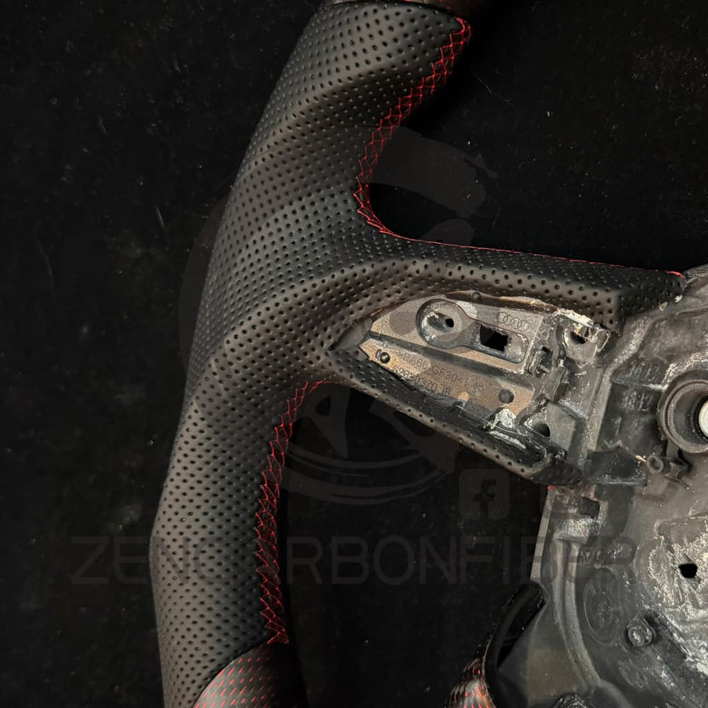IN STOCK - 2021-2025 Audi B9.5/8Y A/S/RS 4/5 Carbon Fiber Steering Wheel - Steering Wheels