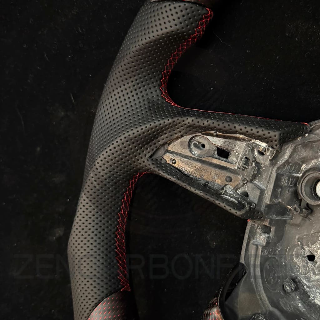 IN STOCK - 2021-2025 Audi B9.5/8Y A/S/RS 4/5 Carbon Fiber Steering Wheel - Steering Wheels