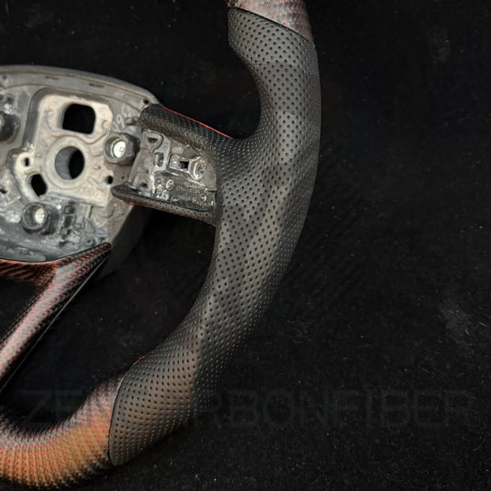 IN STOCK - 2021-2025 Audi B9.5/8Y A/S/RS 4/5 Carbon Fiber Steering Wheel - Steering Wheels