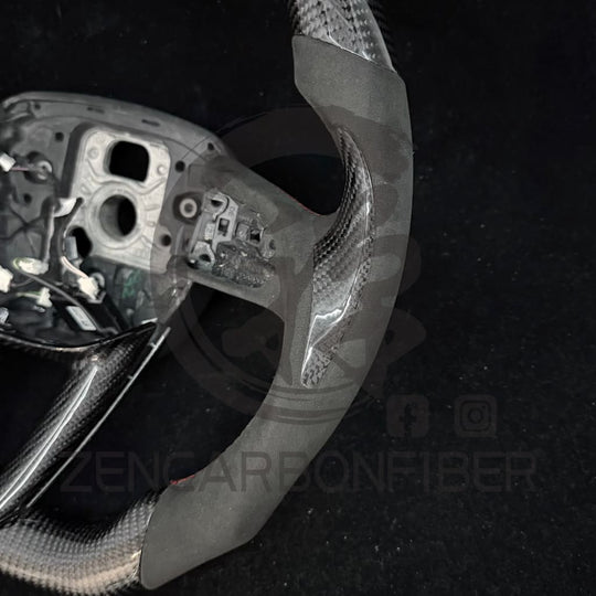 IN STOCK - 2021-2025 Audi B9.5 A/S/RS 4/5 S/RS Q7/8 Carbon Fiber Steering Wheel - Steering Wheels
