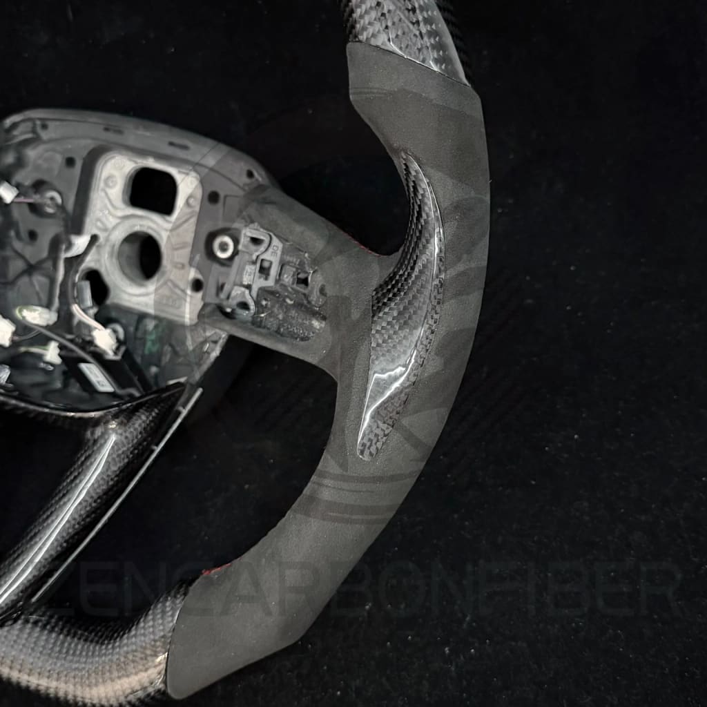 IN STOCK - 2021-2025 Audi B9.5 A/S/RS 4/5 S/RS Q7/8 Carbon Fiber Steering Wheel - Steering Wheels