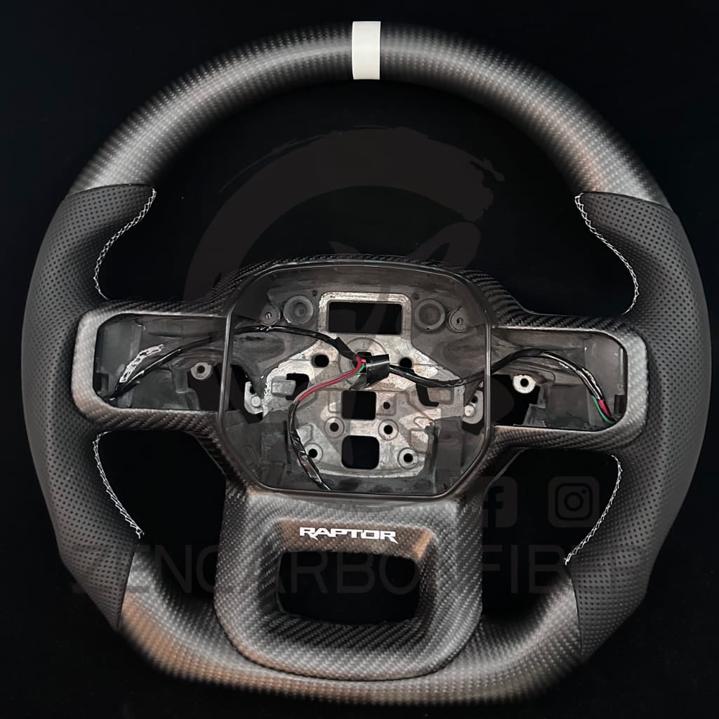 IN STOCK - 2021 + Ford F150 Raptor Carbon Fiber Steering Wheel