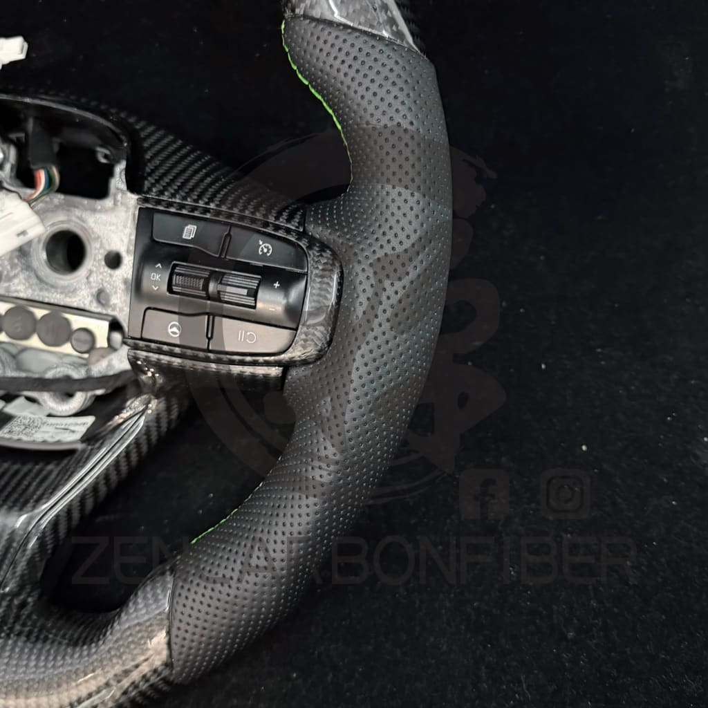 IN STOCK - 2021+ KIA K5 Heated Carbon Fiber Steering Wheel(NO paddle shifter) - Steering Wheels