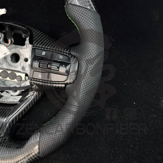 IN STOCK - 2021+ KIA K5 Heated Carbon Fiber Steering Wheel(NO paddle shifter) - Steering Wheels