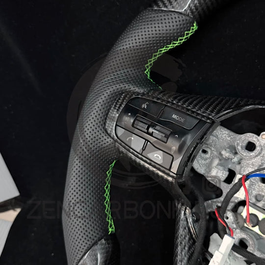 IN STOCK - 2021+ KIA K5 Heated Carbon Fiber Steering Wheel(NO paddle shifter) - Steering Wheels