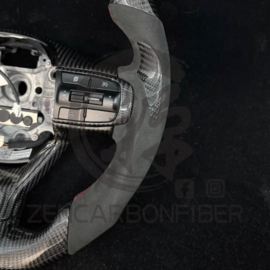 IN STOCK - IN STOCK - 2021+ KIA K5 Heated Carbon Fiber Steering Wheel(NO paddle shifter) - Steering Wheels