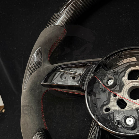 IN STOCK - Audi B9/2017-2020 8V A/S 3/4/5 Carbon Fiber Steering Wheel