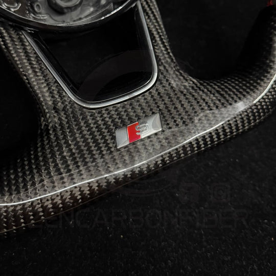 IN STOCK - Audi B9/2017-2020 8V A/S 3/4/5 Carbon Fiber Steering Wheel