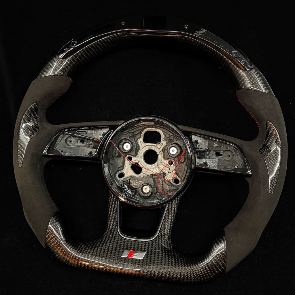 IN STOCK - Audi B9/2017-2020 8V A/S 3/4/5 Carbon Fiber Steering Wheel