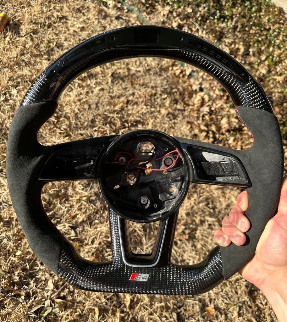 In Stock- Audi B9/2017-2020 8V A/S/Rs 3/4/5 Carbon Fiber Steering Wheel