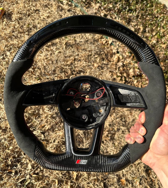In Stock- Audi B9/2017-2020 8V A/S/Rs 3/4/5 Carbon Fiber Steering Wheel