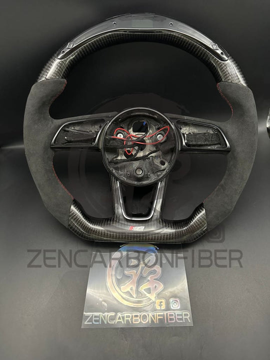 In Stock- Audi B9/2017-2020 8V A/S/Rs 3/4/5 Carbon Fiber Steering Wheel