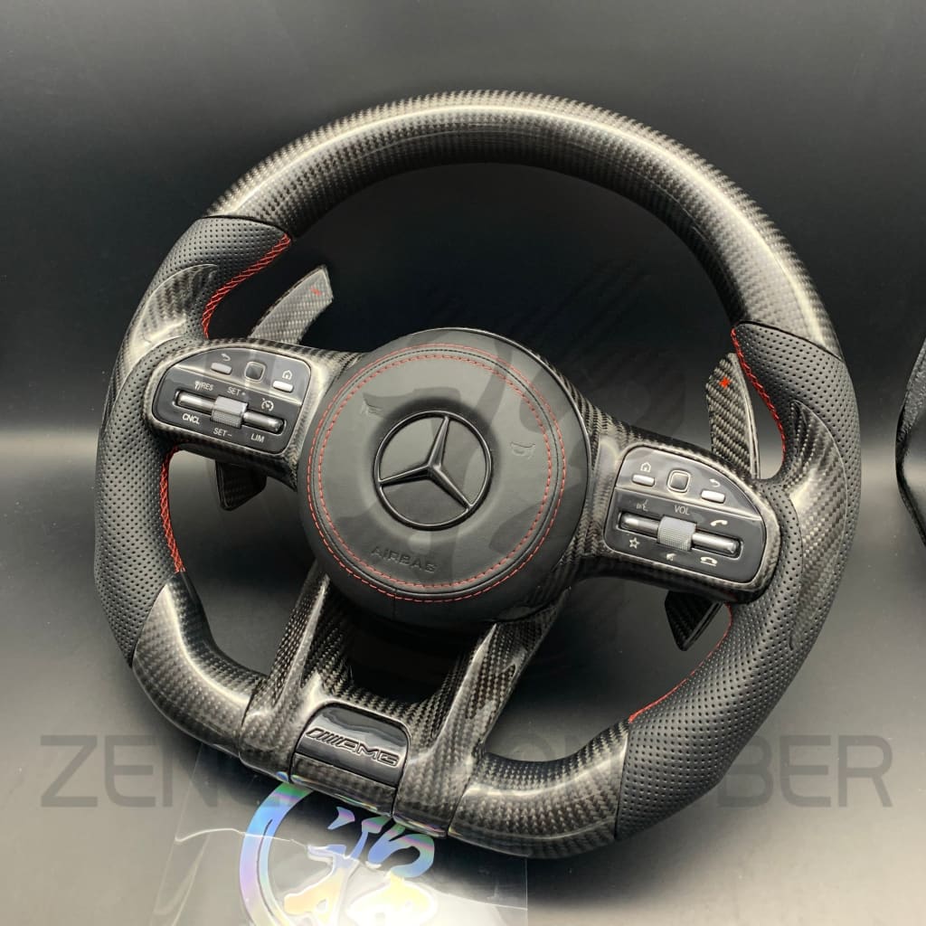 Mercedes Custom Carbon Fiber Steering Wheel