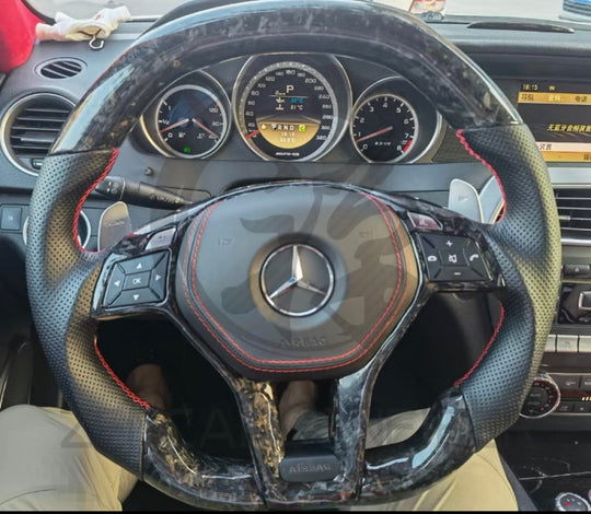 Mercedes Custom Carbon Fiber Steering Wheel